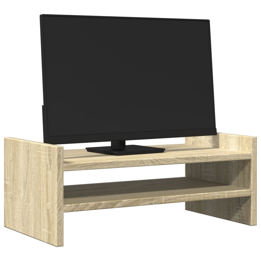 Vidaxl Monitor Stand 50x27X20 cm veraarbechte Holz Sonoma Oako -colored