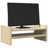 Vidaxl Monitor Stand 50x27x20 cm en bois transformé en chêne sonoma -colored