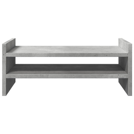 Vidaxl monitorstandaard 50x27x20 cm bewerkt hout betongrijs