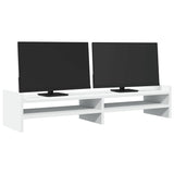 Vidaxl Monitor Standard 100x27x20 cm Bianco in legno elaborato