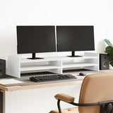 Vidaxl Monitor Standard 100x27x20 cm Bianco in legno elaborato