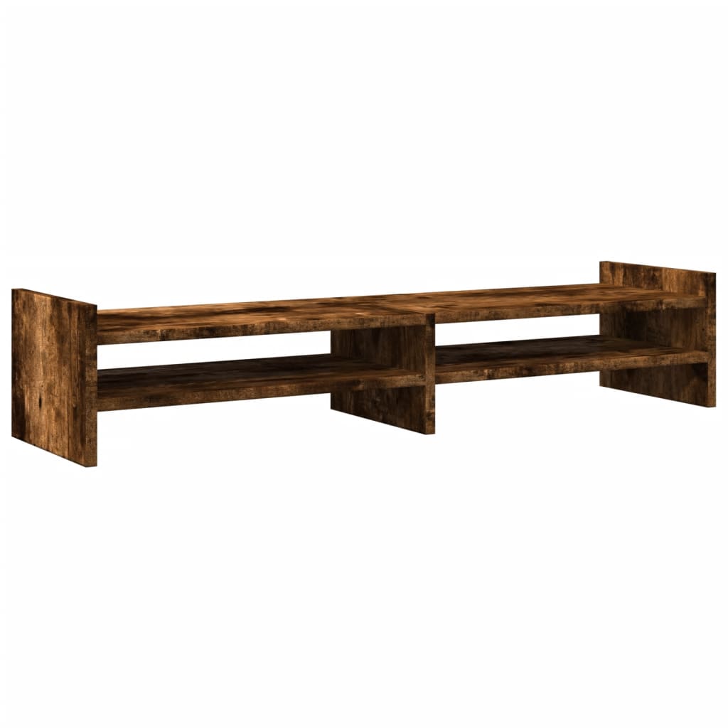 VidaXL Monitor stands 100x27x20 cm Properted Wood Smoked Oak colored