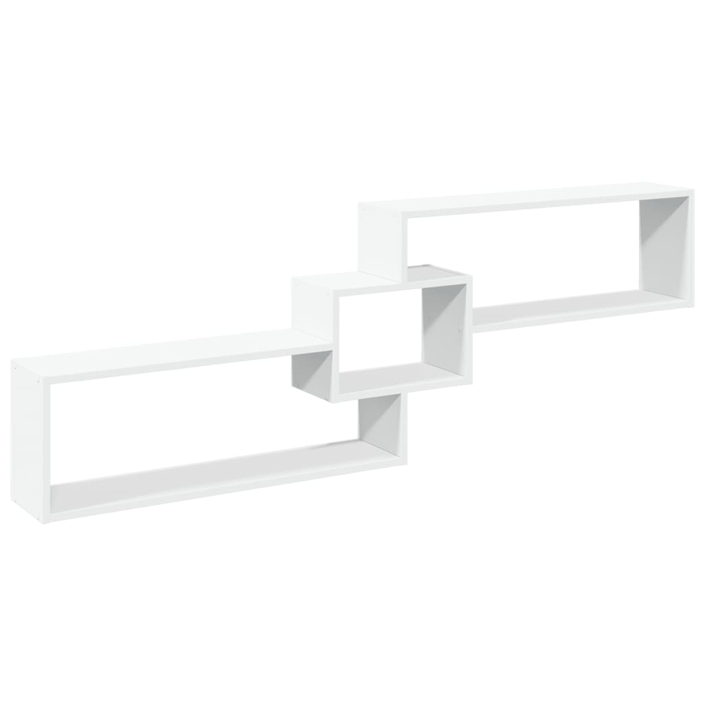 Vidaxl wandkast 158x18x53 cm bewerkt hout wit