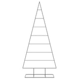 Vidaxl kerstdecoratie kerstboom 210 cm metaal zwart