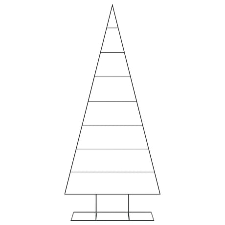 Vidaxl kerstdecoratie kerstboom 210 cm metaal zwart