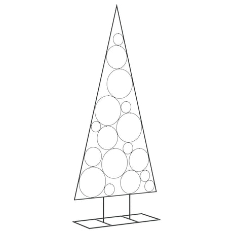 Vidaxl kerstdecoratie kerstboom 180 cm metaal zwart