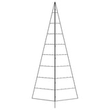 Vidaxl kerstdecoratie kerstboom 210 cm metaal zwart