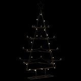 Vidaxl kerstdecoratie kerstboom 140 cm metaal zwart