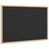 Vidaxl krijtbord met massief grenenhouten frame zwart 60x40 cm