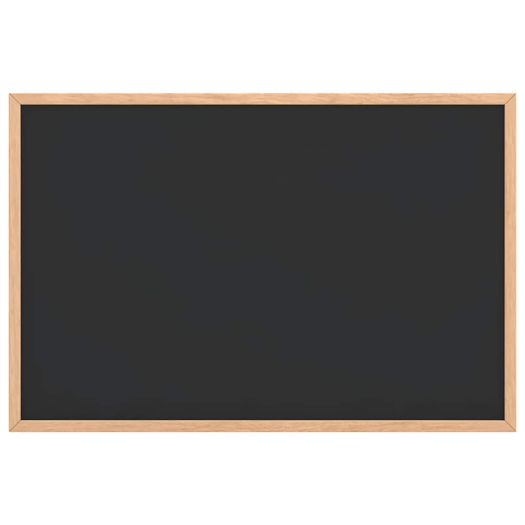 Vidaxl krijtbord met massief grenenhouten frame zwart 60x40 cm