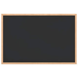 Vidaxl krijtbord met massief grenenhouten frame zwart 60x40 cm