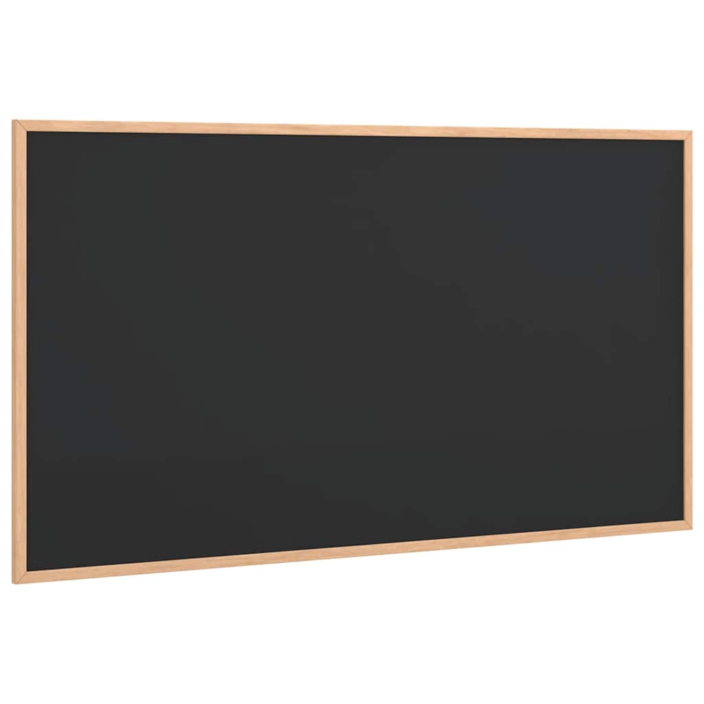 Vidaxl krijtbord met massief grenenhouten frame zwart 100x55 cm