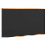 Vidaxl krijtbord met massief grenenhouten frame zwart 100x55 cm