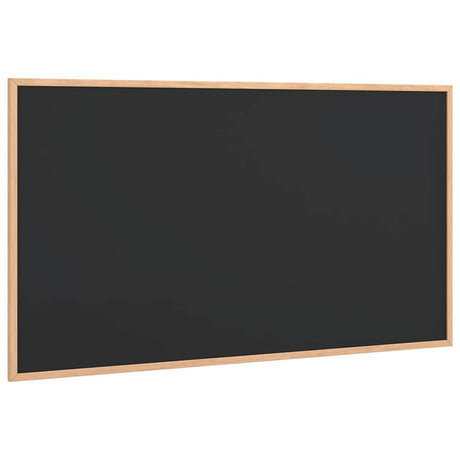 Vidaxl krijtbord met massief grenenhouten frame zwart 100x55 cm
