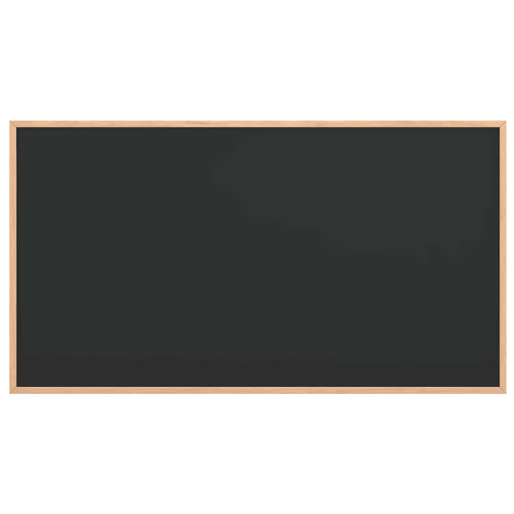 Vidaxl krijtbord met massief grenenhouten frame zwart 100x55 cm
