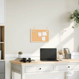 Vidaxl kurkbord met massief grenenhouten frame 40x30 cm
