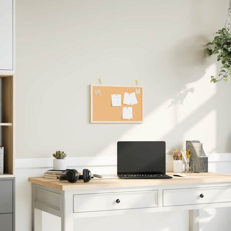 Vidaxl kurkbord met massief grenenhouten frame 40x30 cm