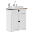 Vidaxl wastafelkast bodo 70x35x80 cm wit en bruin