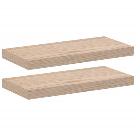 Vidaxl wandschapppen 2 st 50x23,5x4 cm bewerkt hout