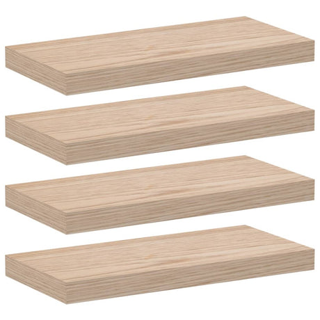 Vidaxl wandschapppen 4 st 50x23,5x4 cm bewerkt hout