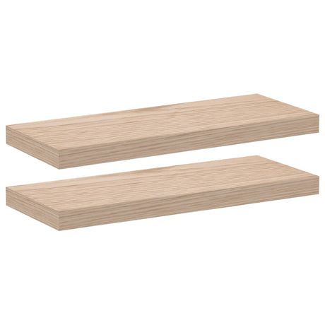 Vidaxl wandschapppen 2 st 60x23,5x4 cm bewerkt hout