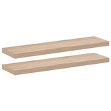 Vidaxl wandschapppen 2 st 90x23,5x4 cm bewerkt hout