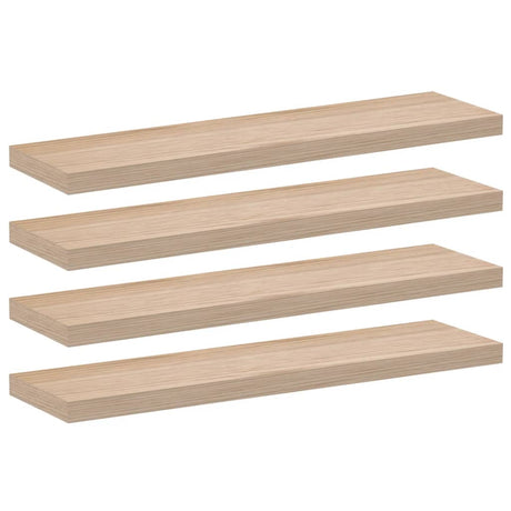 Vidaxl wandschapppen 4 st 90x23,5x4 cm bewerkt hout