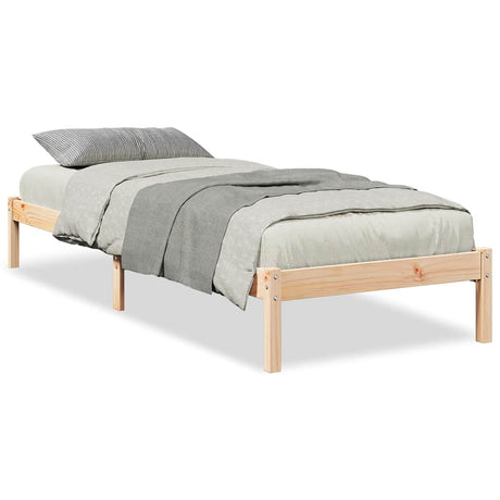 Vidaxl bedframe extra lang zonder matras massief grenenhout 80x210 cm