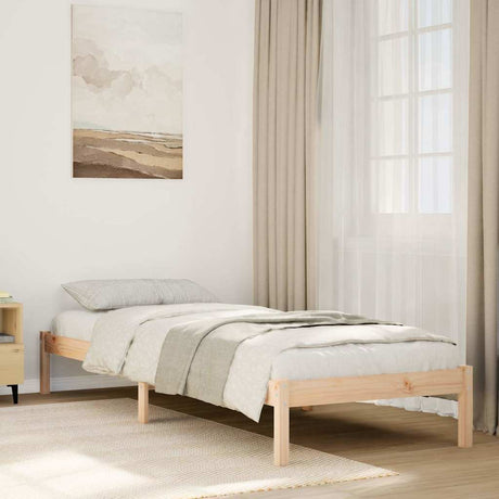 Vidaxl bedframe extra lang zonder matras massief grenenhout 80x210 cm