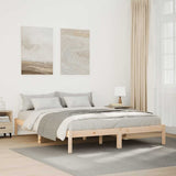Vidaxl bedframe extra lang zonder matras massief grenenhout 140x210 cm