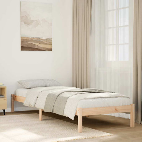 Vidaxl bedframe extra lang zonder matras massief grenenhout 80x220 cm