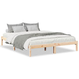 Vidaxl bedframe extra lang zonder matras massief grenenhout 140x220 cm