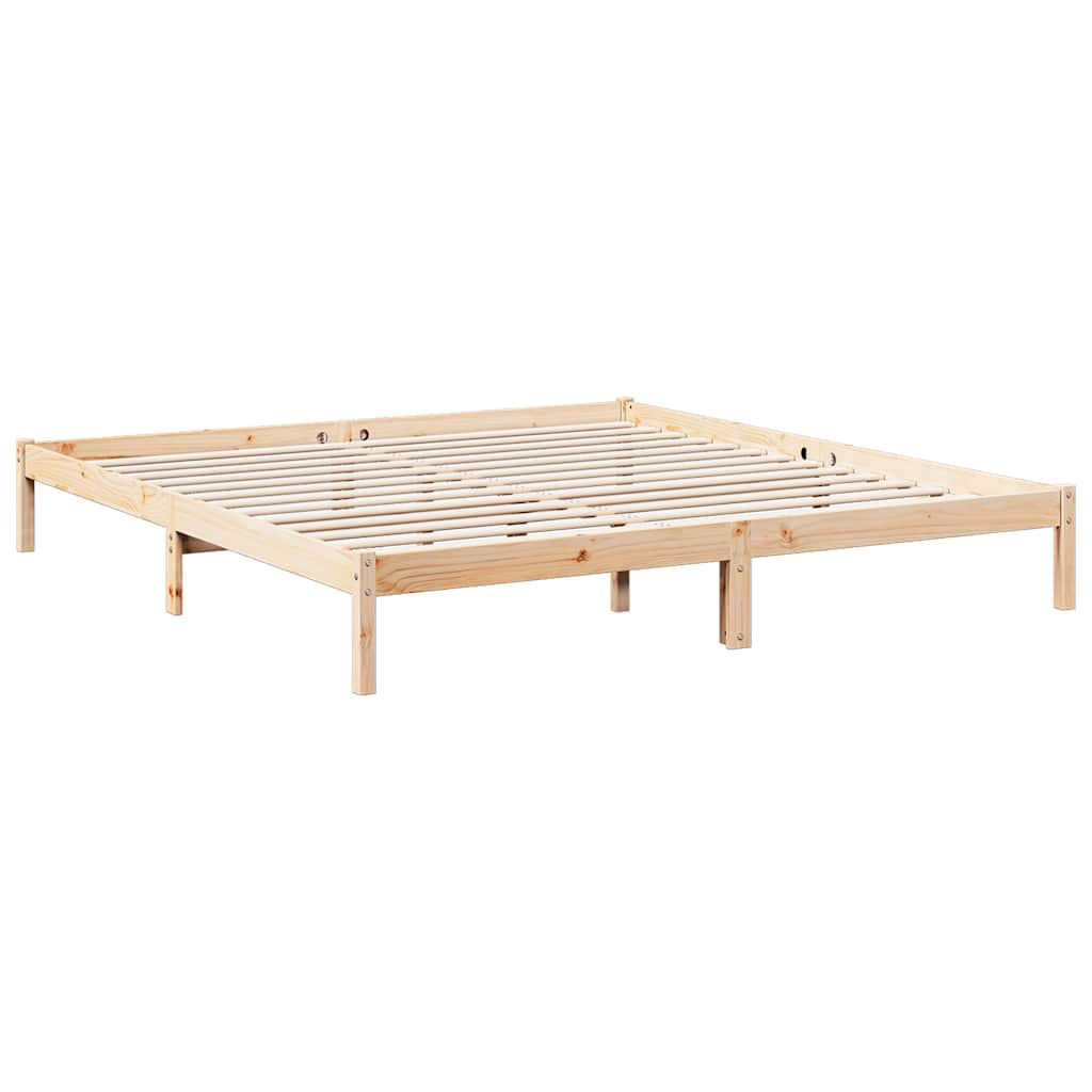 Vidaxl bedframe extra lang zonder matras massief grenenhout 180x220 cm