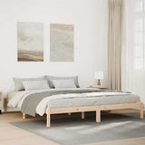 Vidaxl bedframe extra lang zonder matras massief grenenhout 200x220 cm