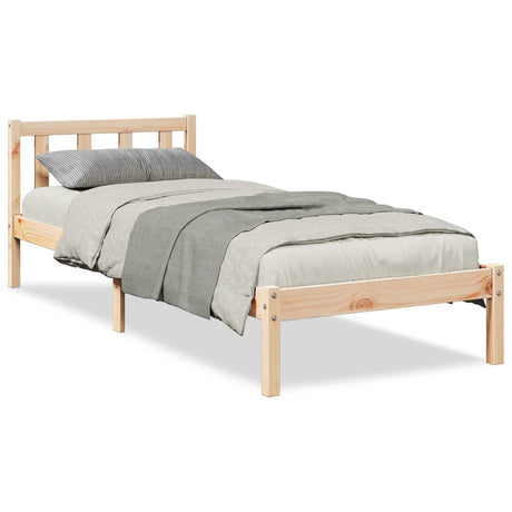 Vidaxl bedframe extra lang zonder matras massief grenenhout 80x210 cm