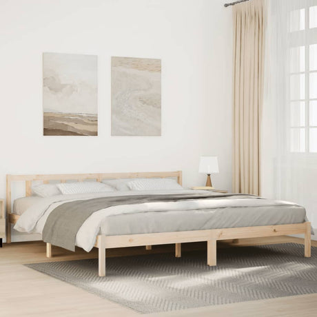 Vidaxl bedframe extra lang zonder matras massief grenenhout 200x210 cm