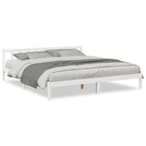 Vidaxl bedframe extra lang zonder matras grenenhout wit 200x210 cm
