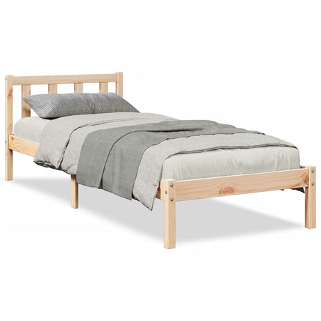 Vidaxl bedframe extra lang zonder matras massief grenenhout 100x220 cm