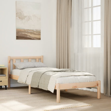 Vidaxl bedframe extra lang zonder matras massief grenenhout 100x220 cm