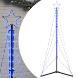 Vidaxl led-kerstboom 363 leds 182 cm blauw