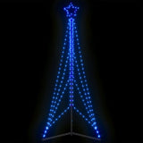 Vidaxl led-kerstboom 483 leds 240 cm blauw