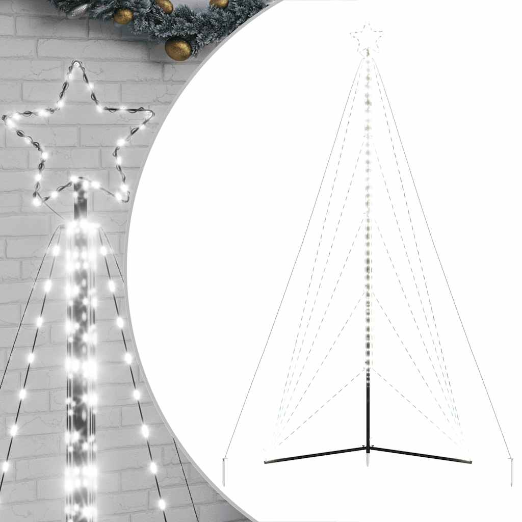 Vidaxl led-kerstboom 615 leds koud wit 404,5 cm