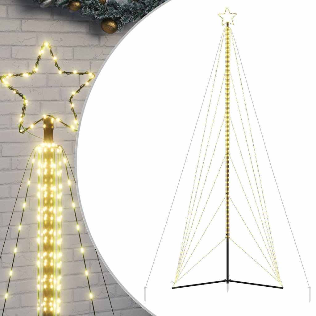 Vidaxl led-kerstboom 861 leds warm wit 478 cm