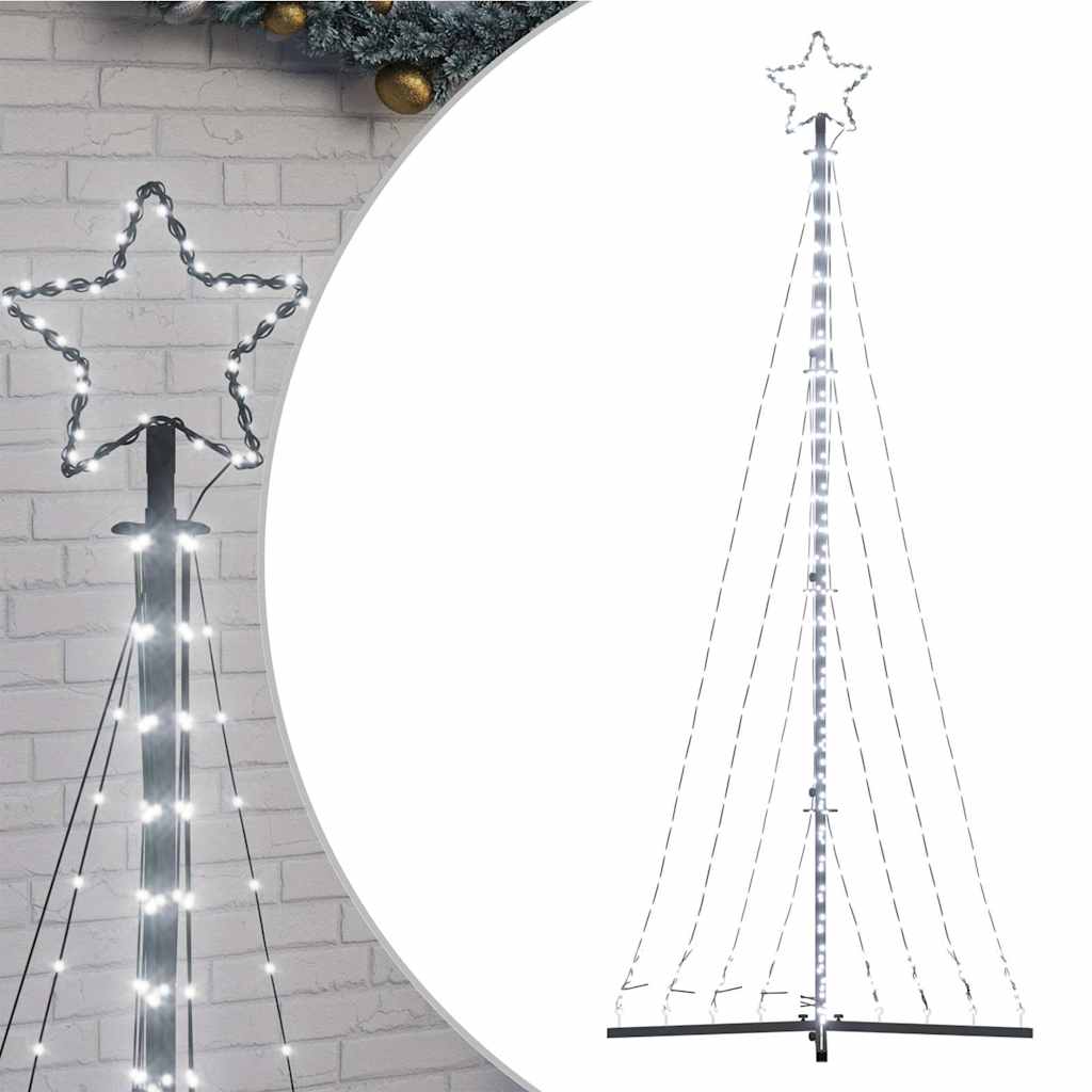 Vidaxl kerstboomverlichting 447 koudwitte led's 250 cm