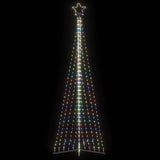 Vidaxl led-kerstboom 495 leds kleurrijk 300,5 cm