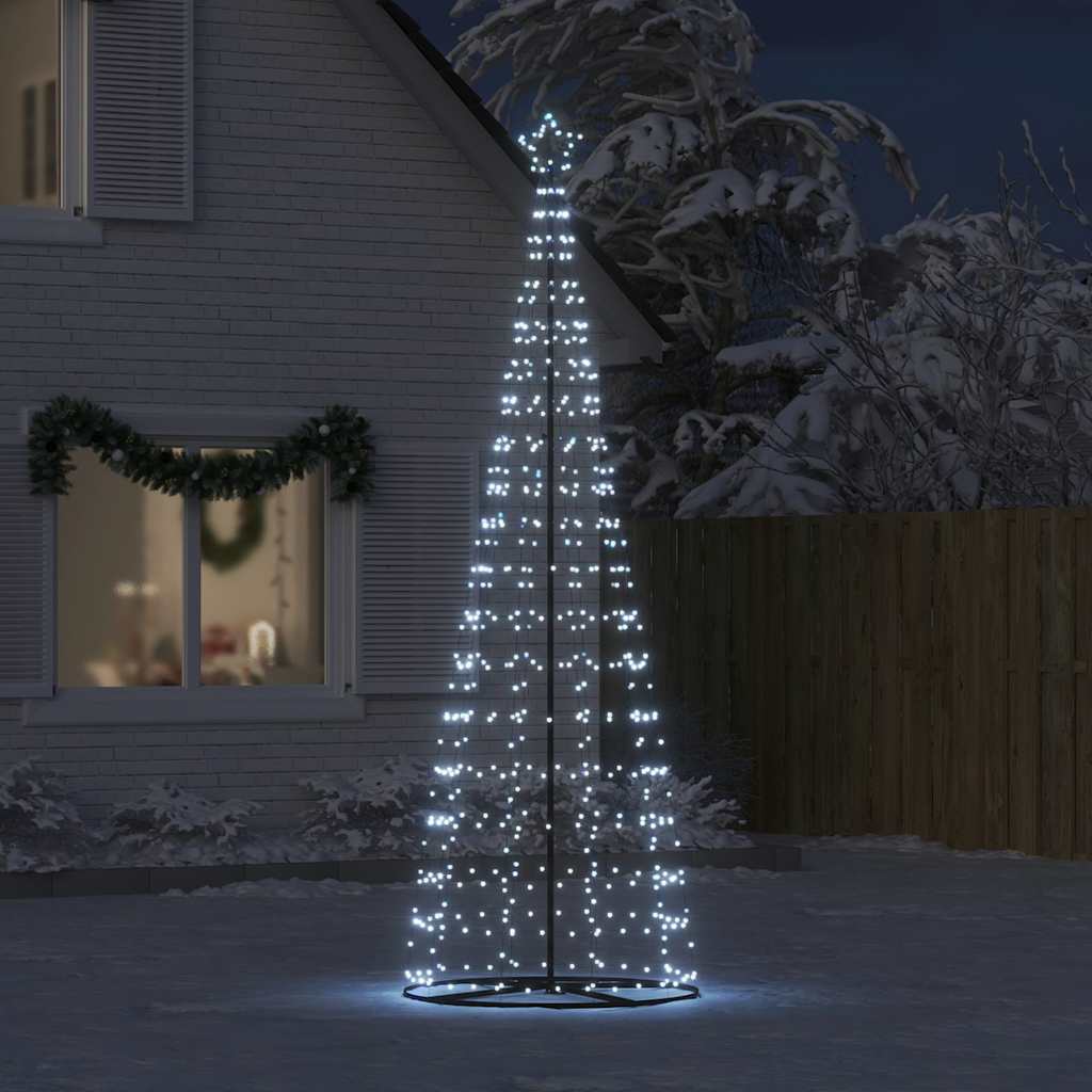 Vidaxl led-kerstboom 550 leds koud wit 300 cm
