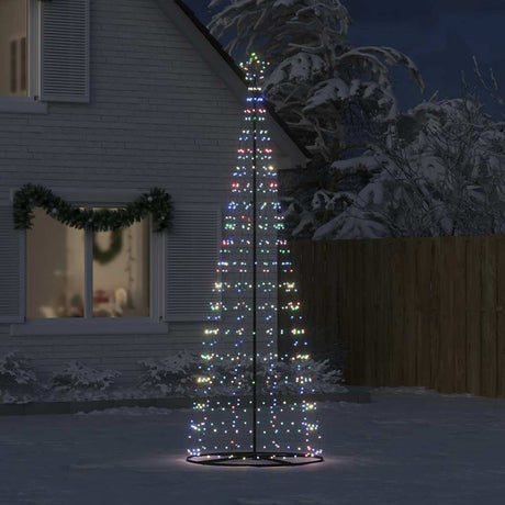 Vidaxl led-kerstboom 550 leds kleurrijk 304 cm
