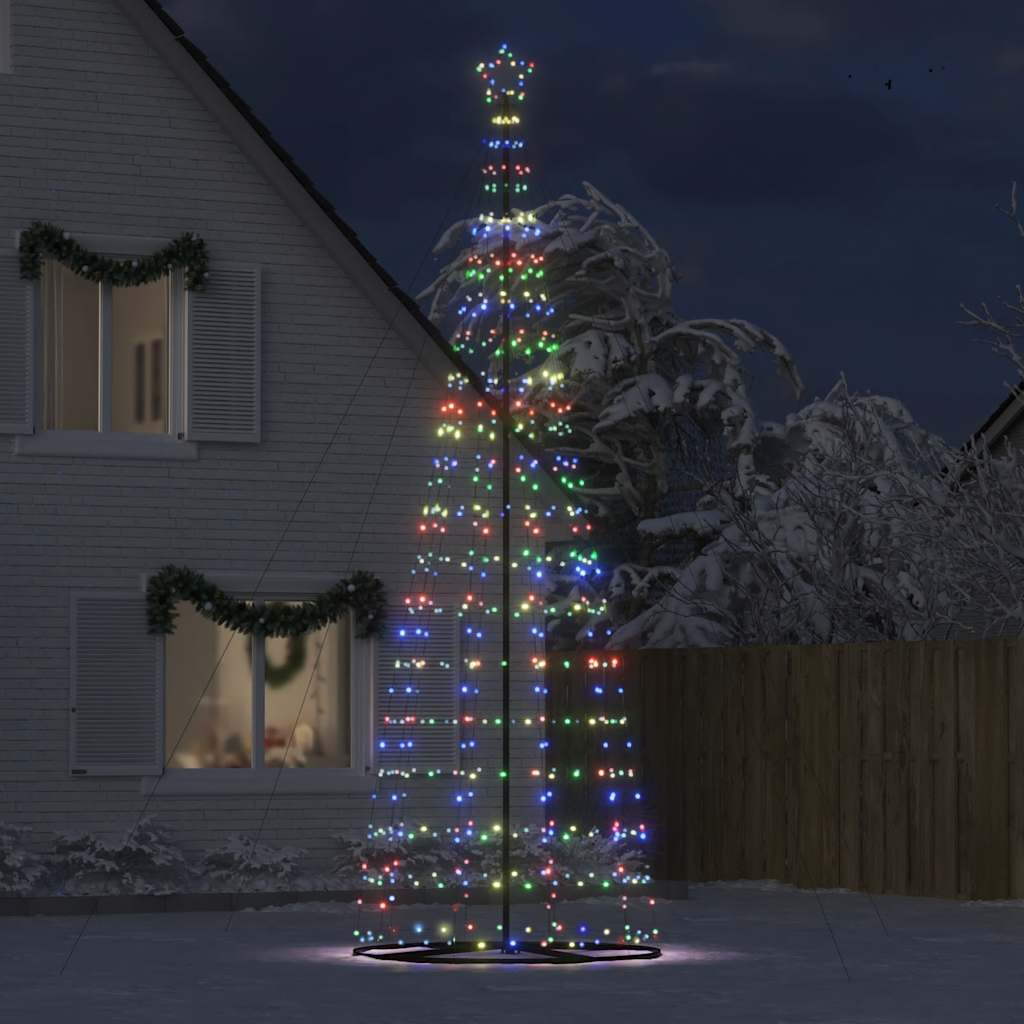 Vidaxl led-kerstboom 1534 leds kleurrijk 500 cm