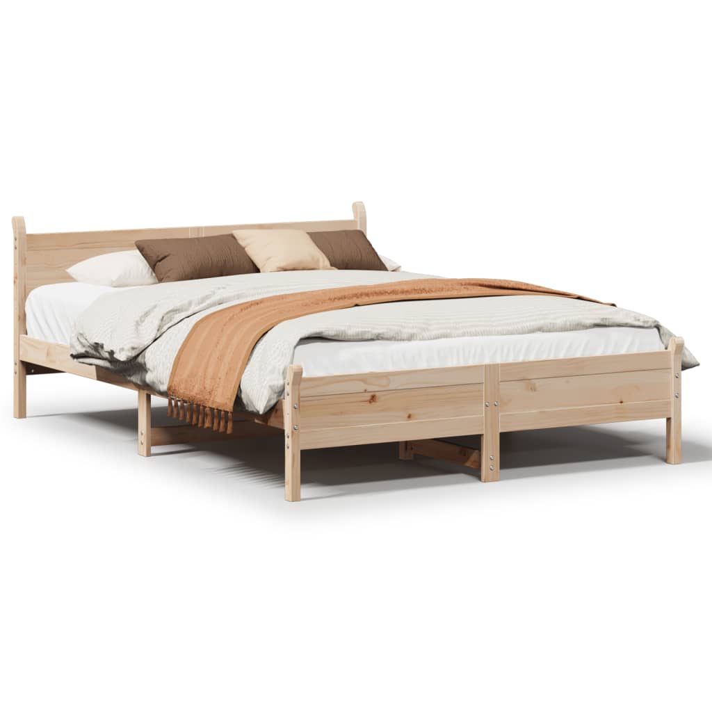 Vidaxl bedframe zonder matras massief grenenhout 150x200 cm
