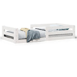 Vidaxl bedframe zonder matras massief grenenhout wit 80x200 cm